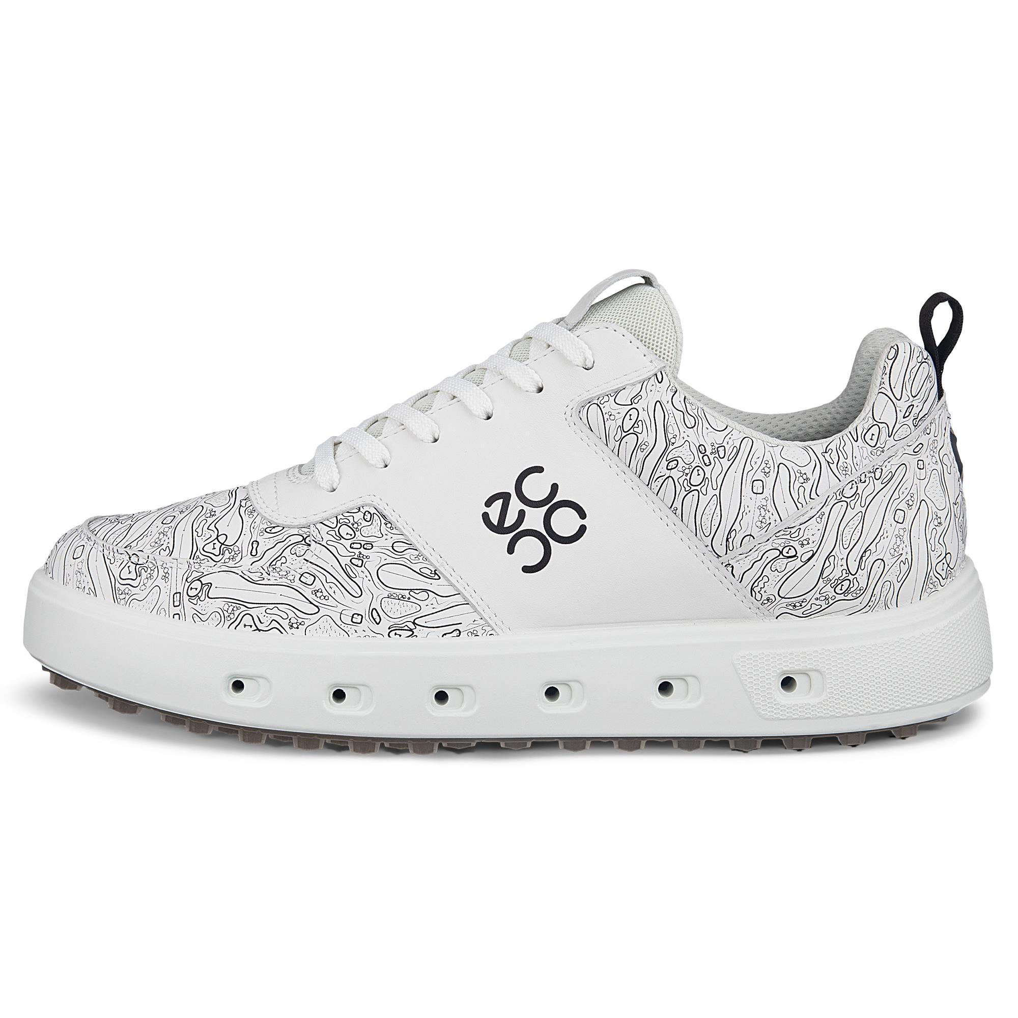 Ecco Golf Street 720 Hybrid Mens Golf Shoes White